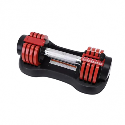 Commercial Adjustable Dumbbell Set (3-25kg/6.6-55lbs) - Heavy Duty Steel Gym Weights with Quick-Change System