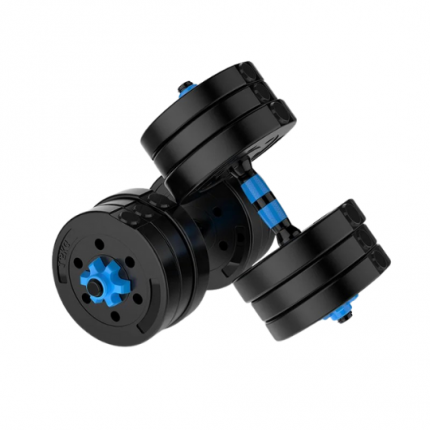 Heavy-Duty Rubber-Coated Dumbbells – Adjustable Free Weights for Home Gym, Strength Training & Fitness