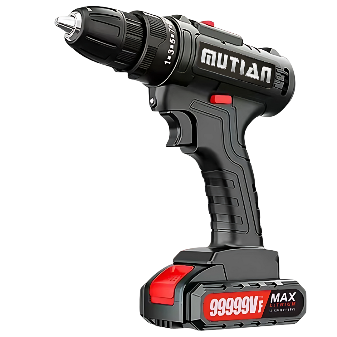 MUTIAN 12V Cordless Drill Set 28-Piece 25+1 Torque 2-Speed w/ LED Light