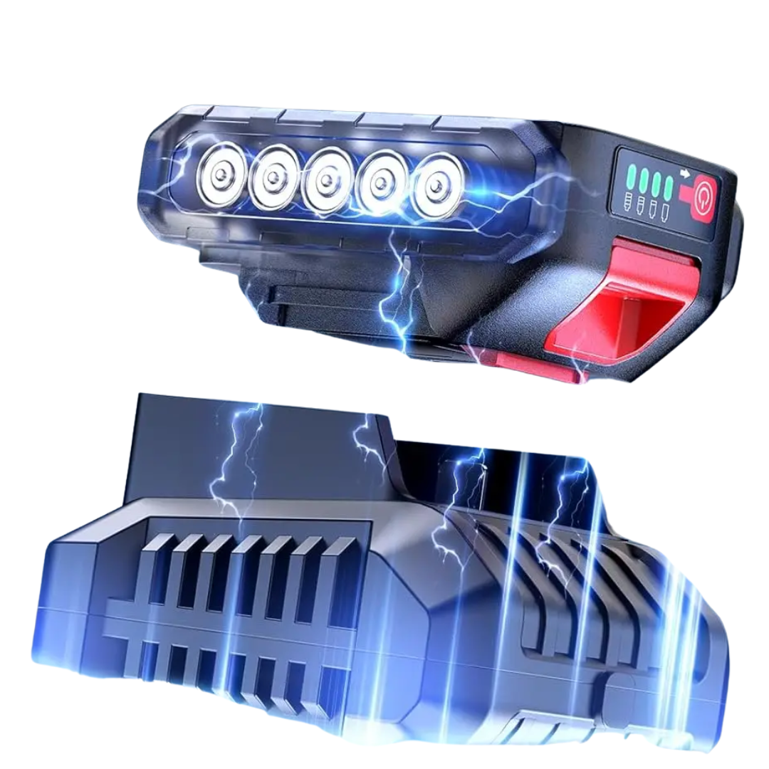SeeSii 21V Brushless Impact Driver 180Nm 2500RPM w/ 2x2000mAh Batteries & 20PC Bits