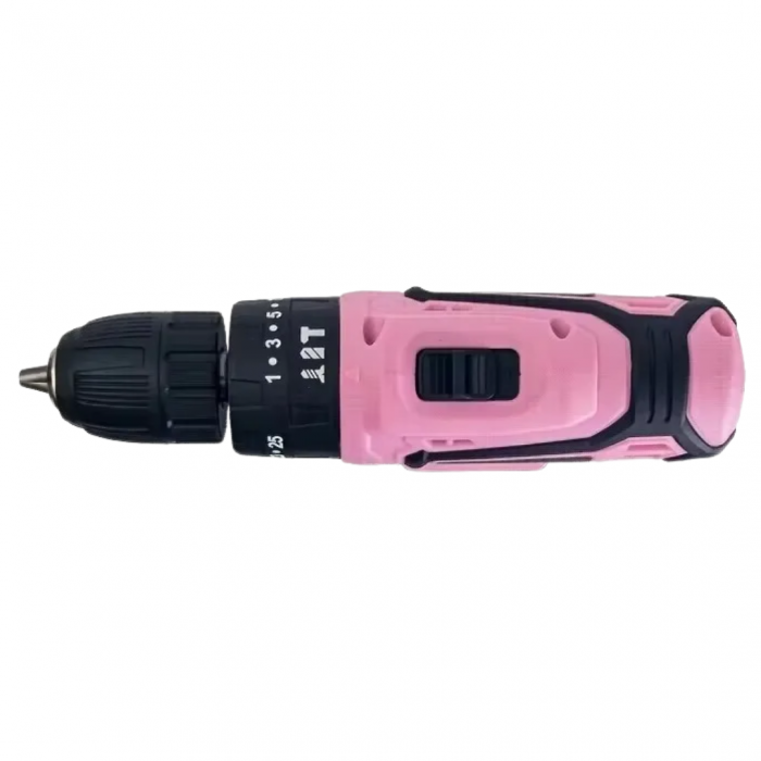 HILDA XTE018 21V Cordless Drill 25+1 Torque 2-Speed 1500RPM Keyless Chuck Pinkz