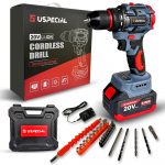USPECIAL 20V Brushless Cordless Drill with 3.0Ah Battery – Industrial & Home Use