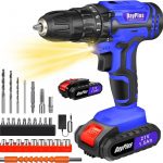 DayPlus 21V Cordless Drill 45Nm Brushless Motor 2-Speed 25+1 Torque with 26PC Kit