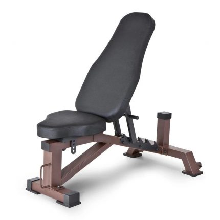 Commercial 6-Position Weight Bench - 800lb Capacity, Adjustable Strength Training Bench with Transport Wheels