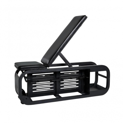 Adjustable Workout Bench Press - Multi-Purpose Weight Bench with Storage Rack, 6 Back Positions & Resistance Band Anchors